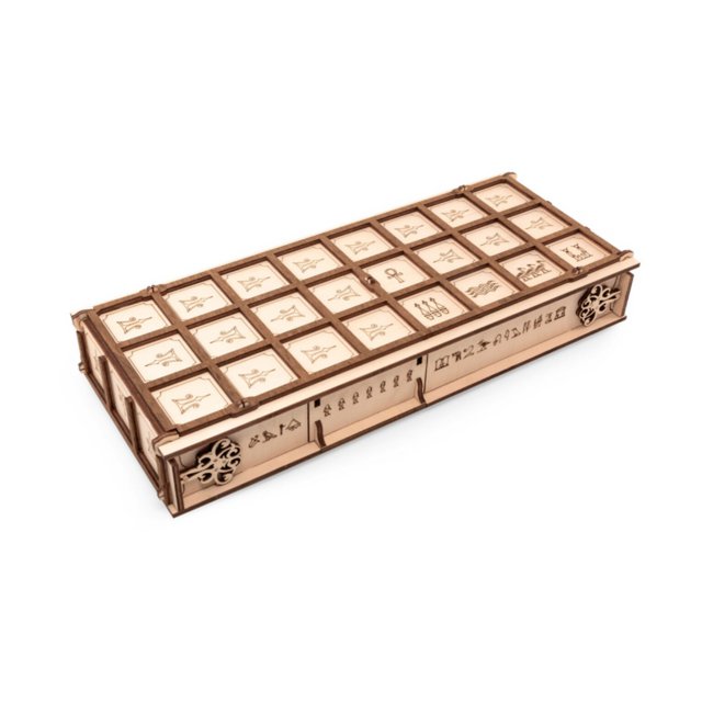 Eco Wood Art (EWA) 2 in 1 Bordspel, Senet en Ur