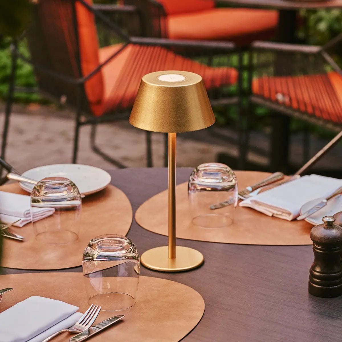 Tavellio - Milou Gold Tafellamp zonder Kabel | Modern, design en 3 lichtmodi