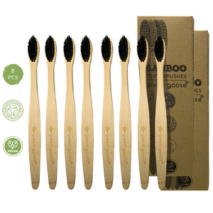 green-goose Bamboe Tandenborstels | 8 Stuks | Hard