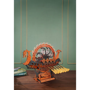 Robotime, DIY Houten Puzzel Dragon Viking Ship, Mechanical Model, LK802, 36,7x46x46.5cm