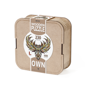 Eco Wood Art Houten Legpuzzel Uil/ Owl, Size L