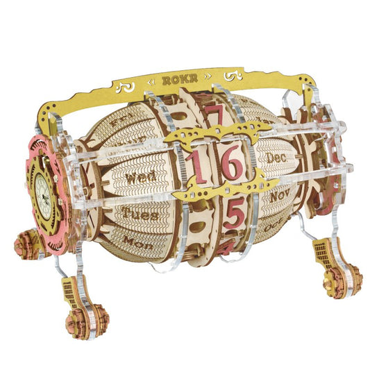 3D Houten Puzzel Tijdmachine Kalender, Robotime