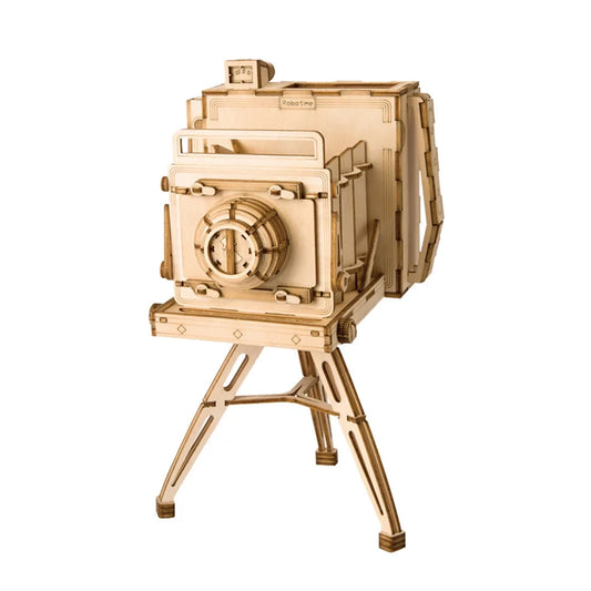 Robotime, 3D Houten Puzzel Vintage Camera