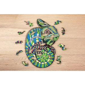 Eco Wood Art (EWA) Houten Legpuzzel, Kameleon/ Chameleon