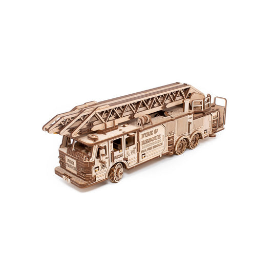 Eco Wood Art (EWA) Mechanische Puzzel Firetruck