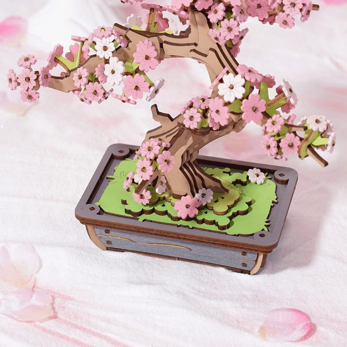 Robotime, Lekker onthaasten met dit DIY pakket, Sakura Bonsai.