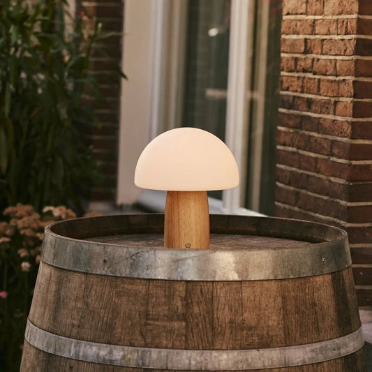 Tavellio - Mia Lichtbruine Stijlvolle Draadloze Tafellamp | Elegant, dimbaar en functioneel