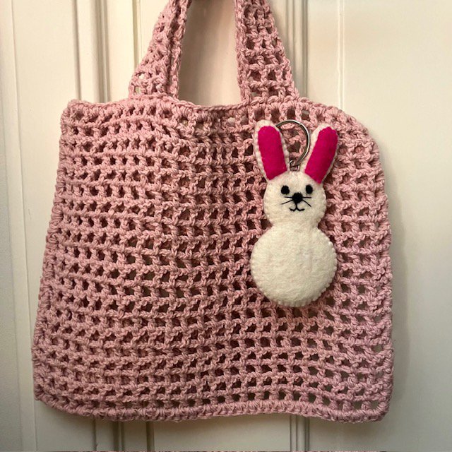 Luna-Leena Bag Kids - Light Pink - Organic Cotton - Hand Haak in Nepal