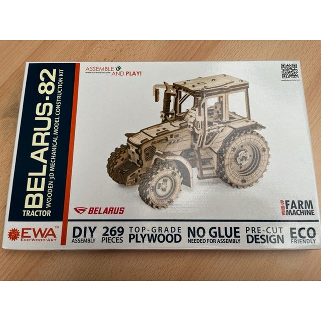 Eco Wood Art (EWA) 3D Mechanische Puzzel, Belarus-82 Tractor