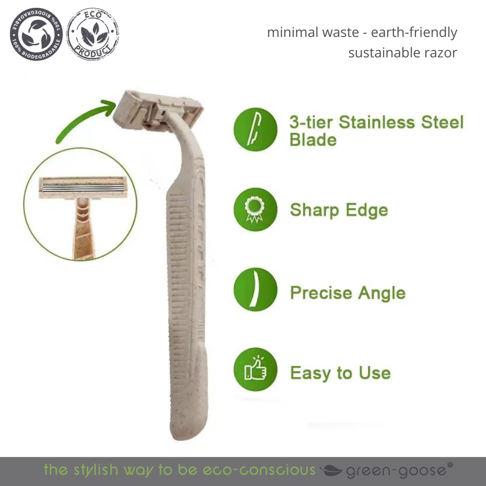 green-goose Bio-based Scheermesjes | 24 Stuks