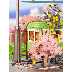 Robotime, DIY 3D Houten Modelbouwpakket, Sakura Journey, TGS02, 23,2x14x16,7cm