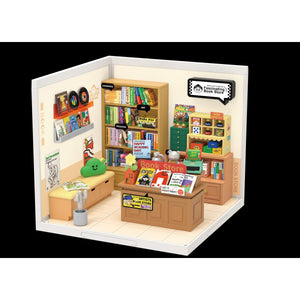 DIY Huisje Super Store Fascinating Bookstore, Robotime