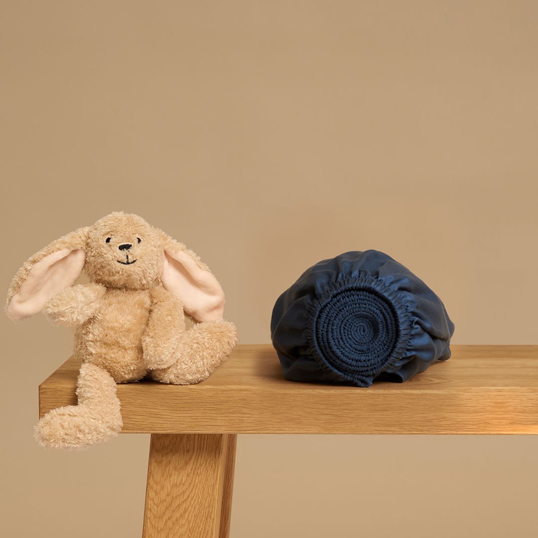 Kids - Hoeslaken TENCEL™ Sateen Donker Blauw