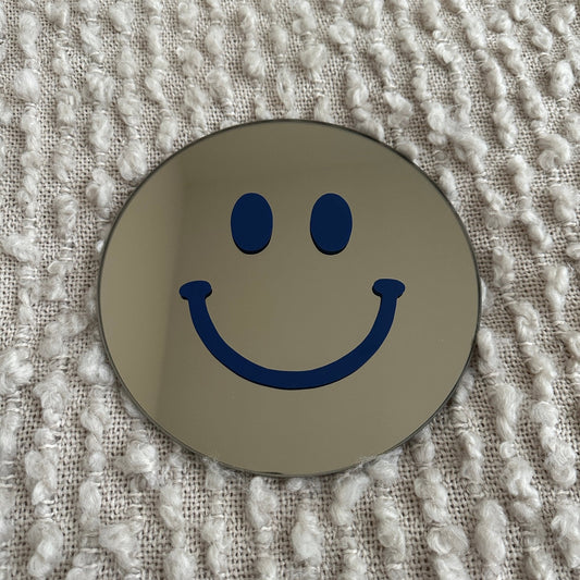 Vrolijkmakende Smiley spiegel Dark Blue Smile