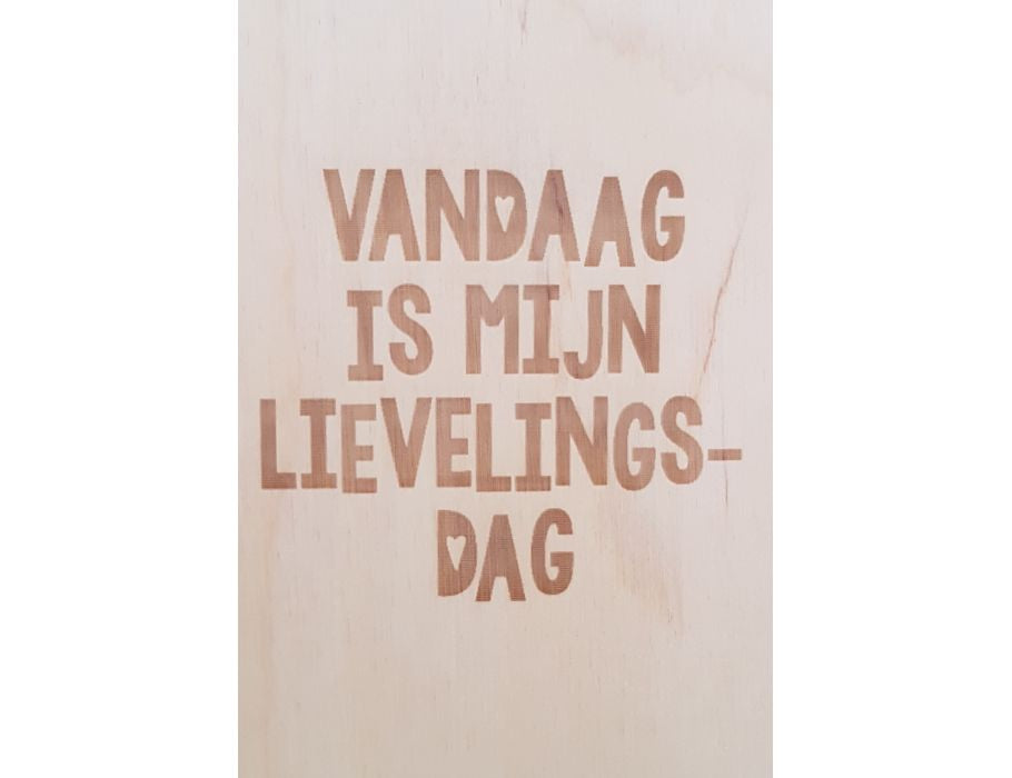 Beaver Woodlands - Set van 5 Houten briefkaarten - www.eco-waar.nl