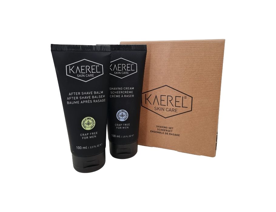 Kaerel - Scheerset: Scheercrème + After Shave Balsem - www.eco-waar.nl