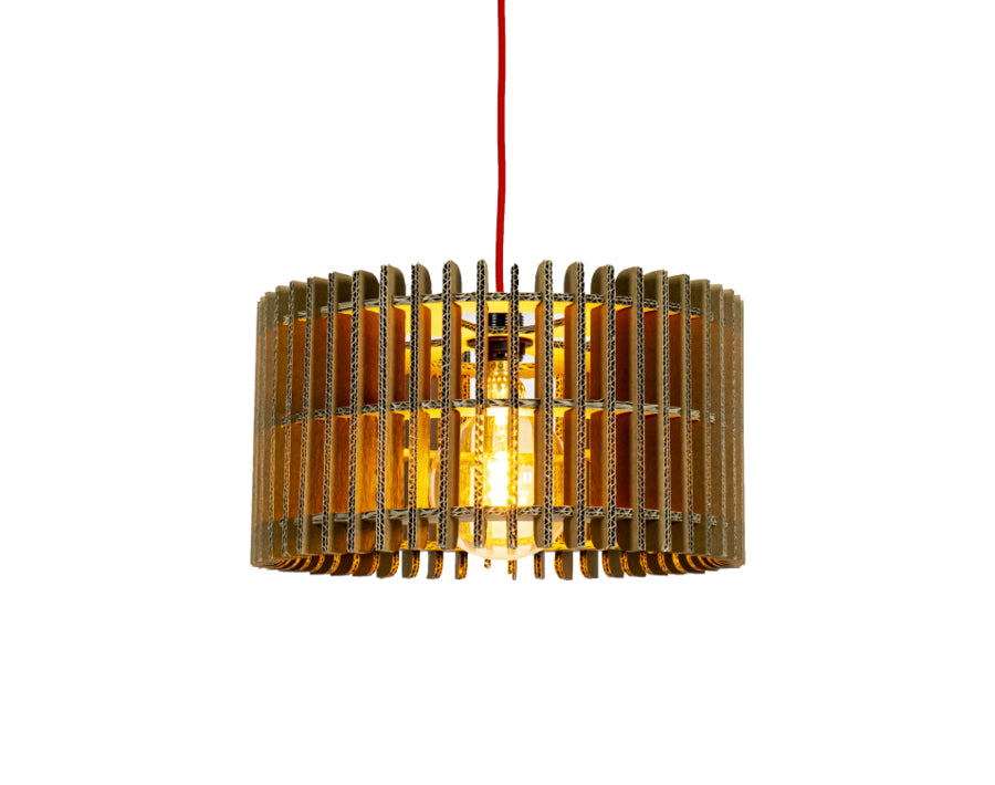 Kartent- Kartonnen Hanglamp Leeuwarden - www.eco-waar.nl