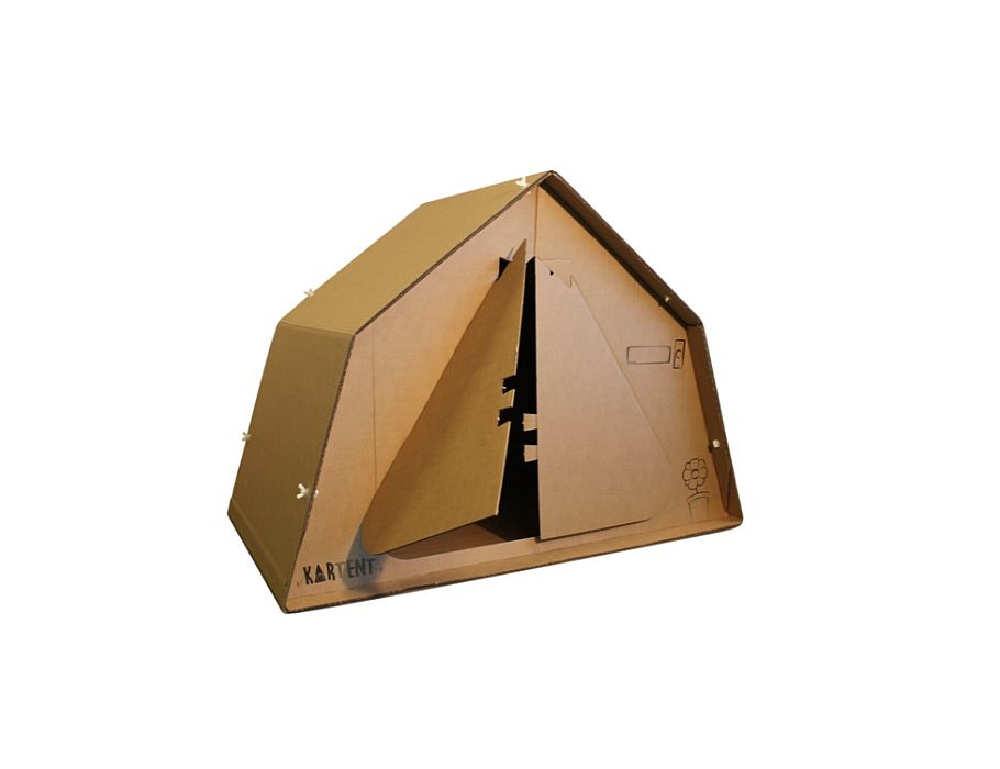 KarTent Junior - Kartonnen tent - www.eco-waar.nl