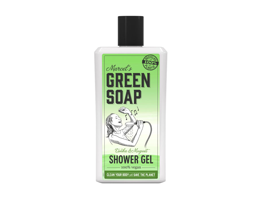 Marcels Green Soap - Showergel 5 x 500ml — Argan & Oudh - www.eco-waar.nl